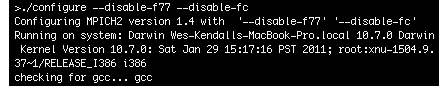 Configuring MPICH2