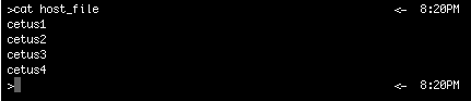 MPI host file